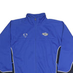 NIKE Mens Blue & Black Track Jacket L Polyester Blend Zip Sports Football SKS