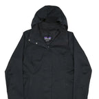 PATAGONIA Womens Black Outdoor Jacket M Polyester Zip Hooded Plain