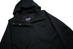 PATAGONIA Womens Black Outdoor Jacket M Polyester Zip Hooded Plain
