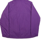 COLUMBIA Womens Purple & Lilac Outdoor Jacket L Nylon Plain Hooded Zip Fasten