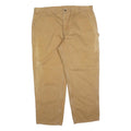 CARHARTT Mens Jeans Beige Relaxed Straight Denim W44 L30 Workwear Zip Closure