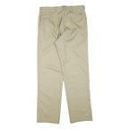 DICKIES Mens Beige Regular Fit Straight Polyester Blend Trousers W36 L34