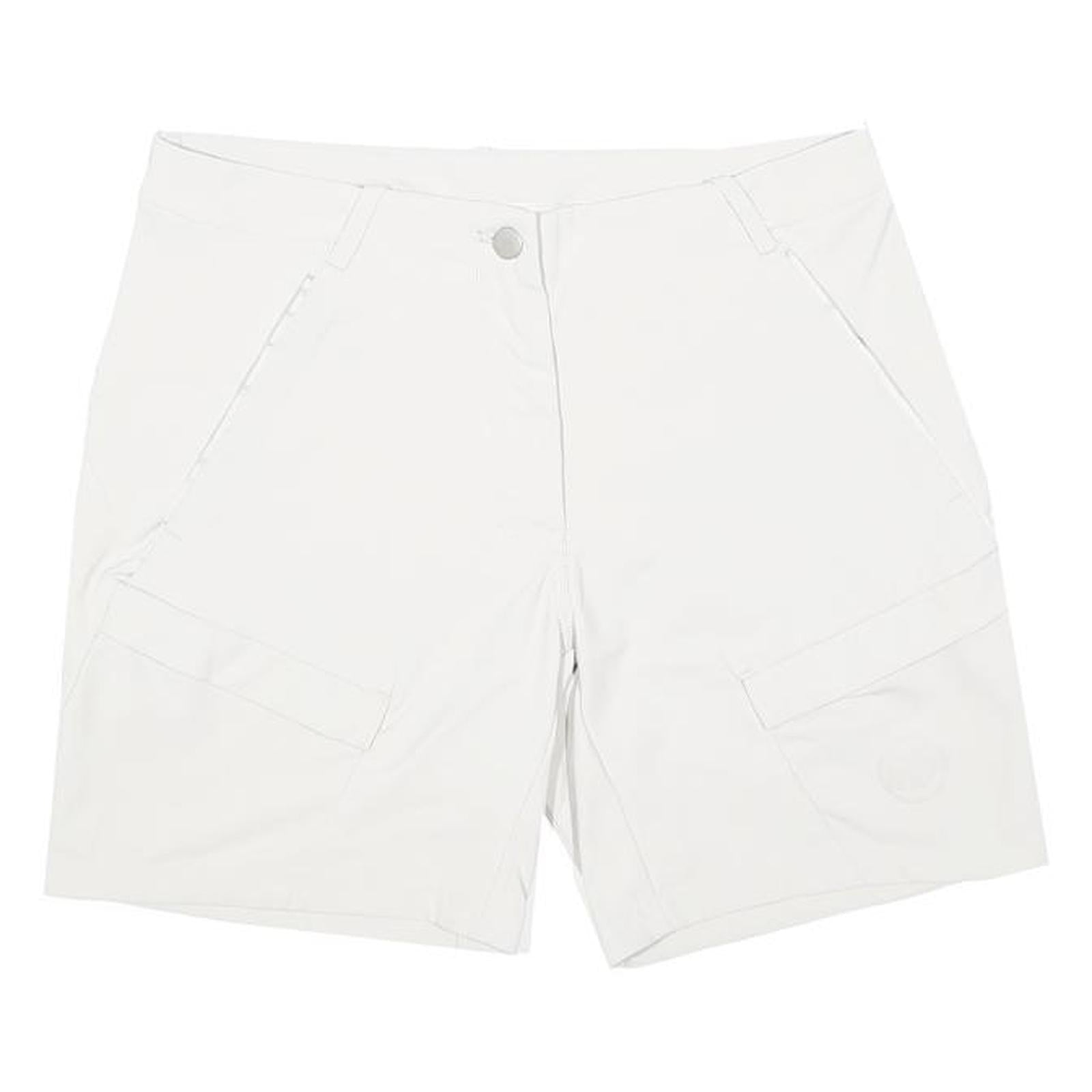 MAMMUT Womens Shorts White Casual Plain UK 12 W30 Polyamide Blend Outdoor