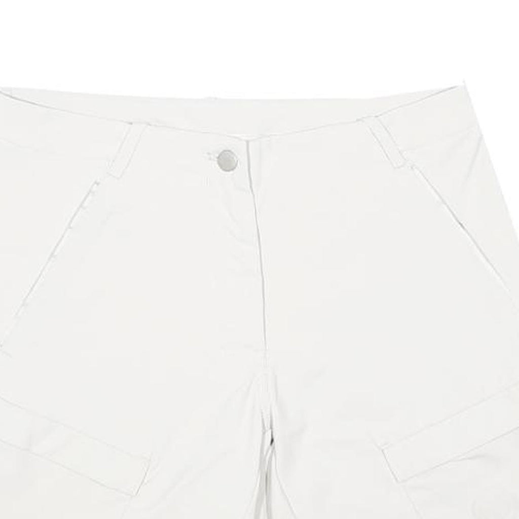 MAMMUT Womens Shorts White Casual Plain UK 12 W30 Polyamide Blend Outdoor