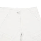 MAMMUT Womens Shorts White Casual Plain UK 12 W30 Polyamide Blend Outdoor