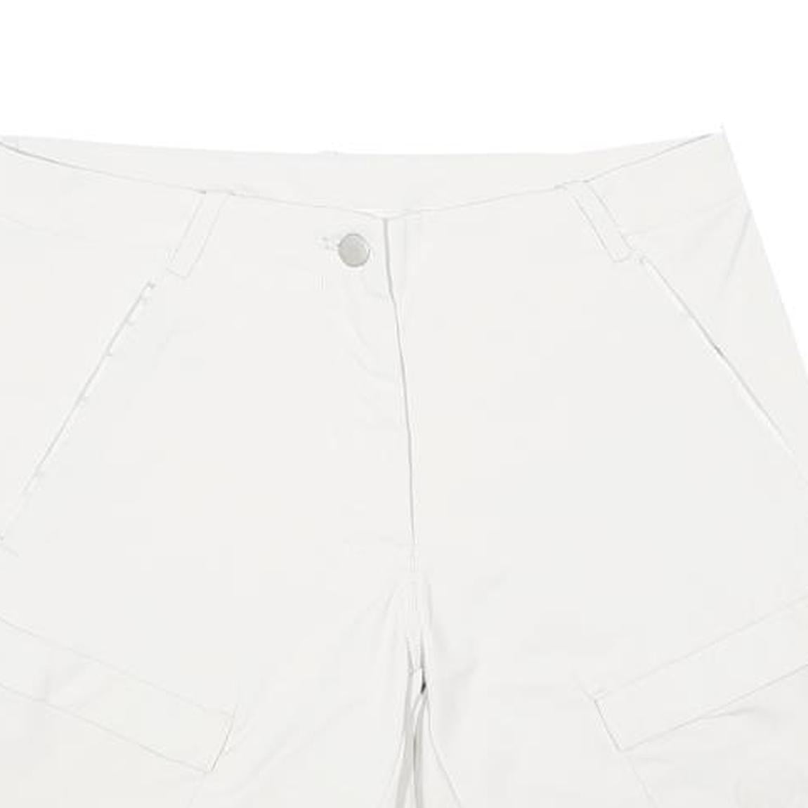 MAMMUT Womens Shorts White Casual Plain UK 12 W30 Polyamide Blend Outdoor