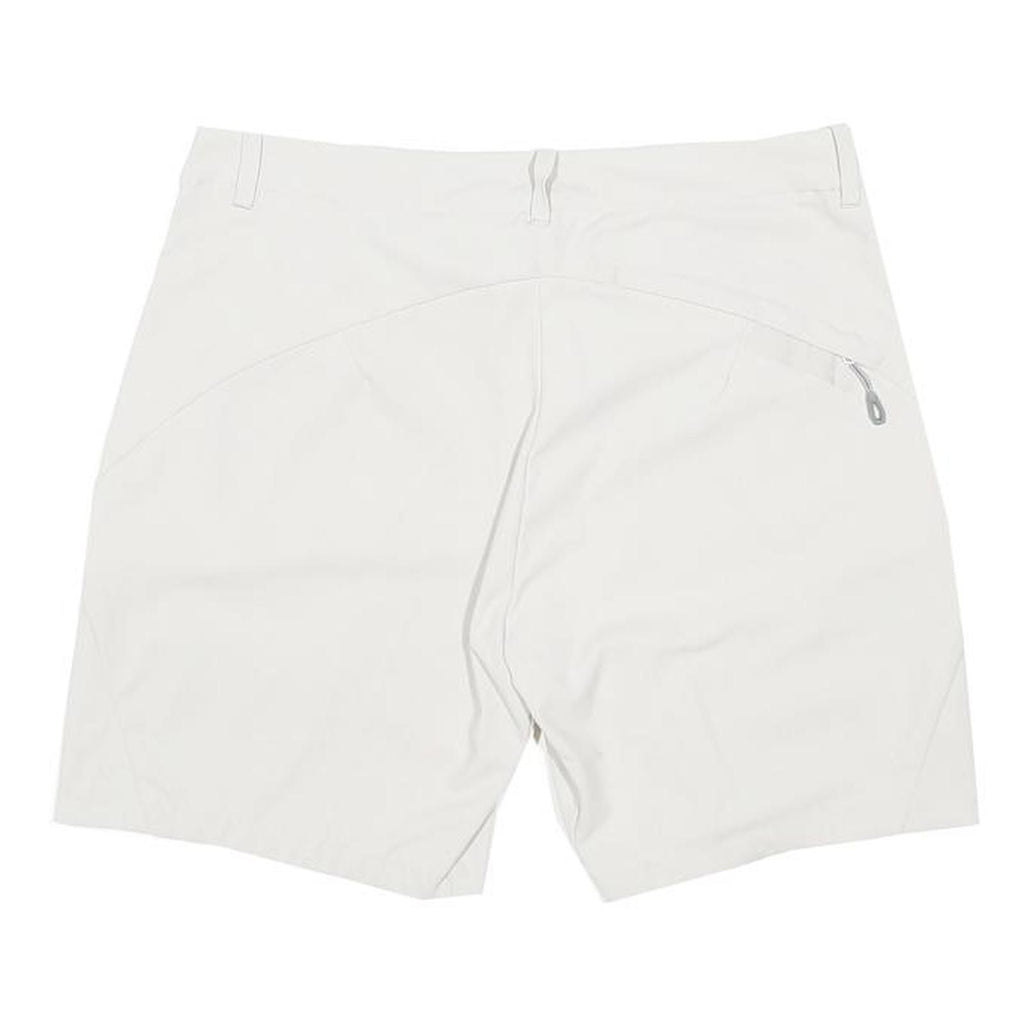 MAMMUT Womens Shorts White Casual Plain UK 12 W30 Polyamide Blend Outdoor