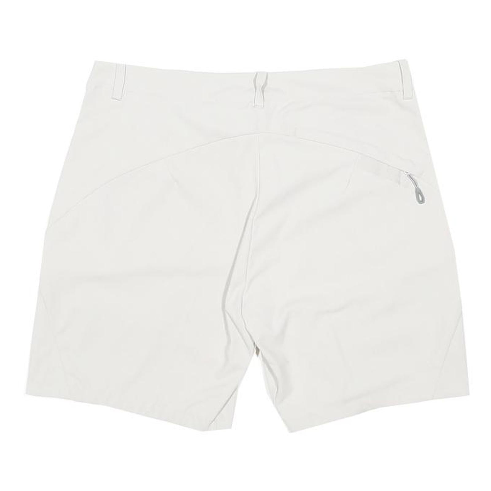 MAMMUT Womens Shorts White Casual Plain UK 12 W30 Polyamide Blend Outdoor