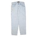DICKIES Womens Regular Fit Light Blue Denim Jeans W32 L30 Workwear Zip Closure
