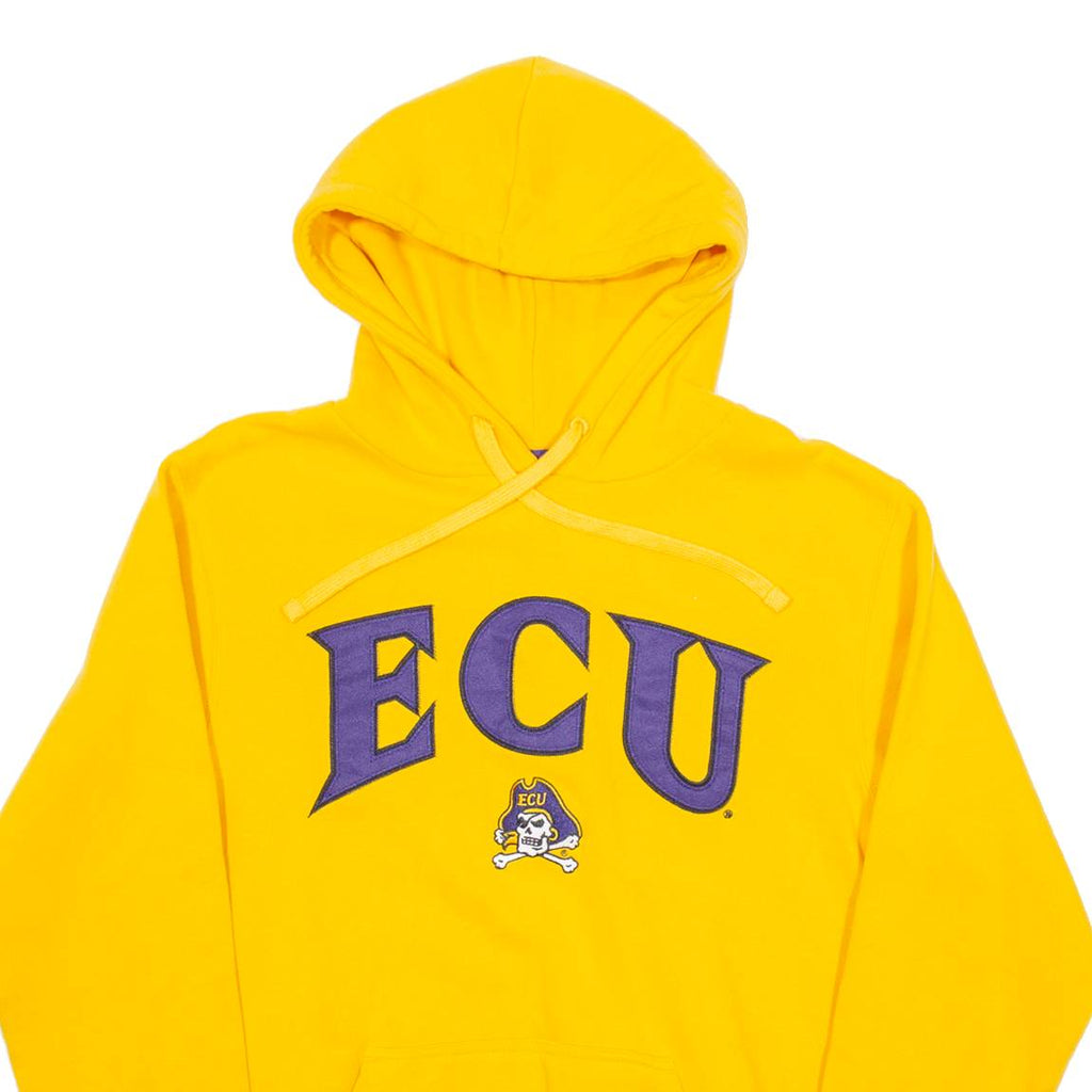 CHAMPION ECU Mens Yellow Hoodie USA S