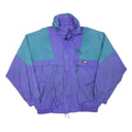 RUGGED TERRAIN Mens Purple & Teal Outdoor Jacket L Polyester Blend Zip