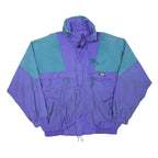 RUGGED TERRAIN Mens Purple & Teal Outdoor Jacket L Polyester Blend Zip