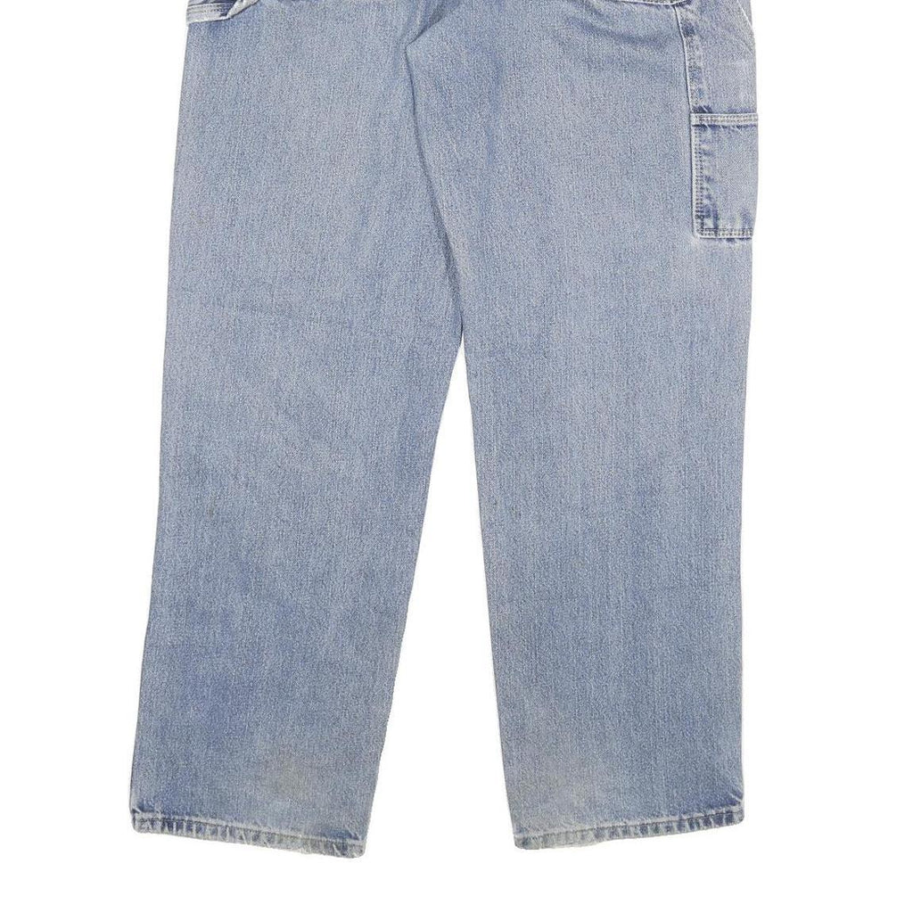 DICKIES Mens Light Blue Regular Fit Straight Denim Jeans W34 L31 Workwear