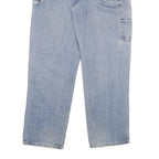 DICKIES Mens Light Blue Regular Fit Straight Denim Jeans W34 L31 Workwear