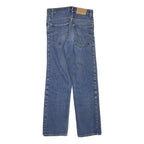 Womens Blue Regular Fit Straight Leg Denim Jeans W26 L26 Cotton Blend Zip