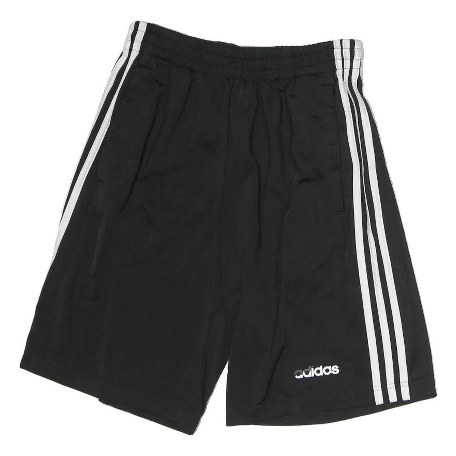 ADIDAS Mens Black Casual Shorts M W26 Polyester Sportswear