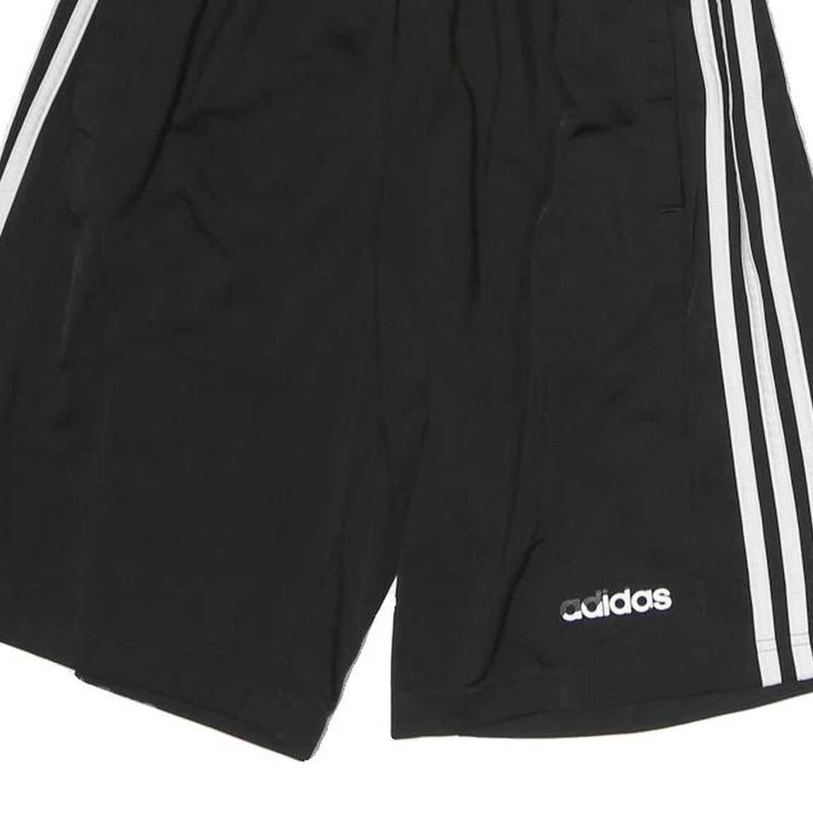 ADIDAS Mens Black Casual Shorts M W26 Polyester Sportswear