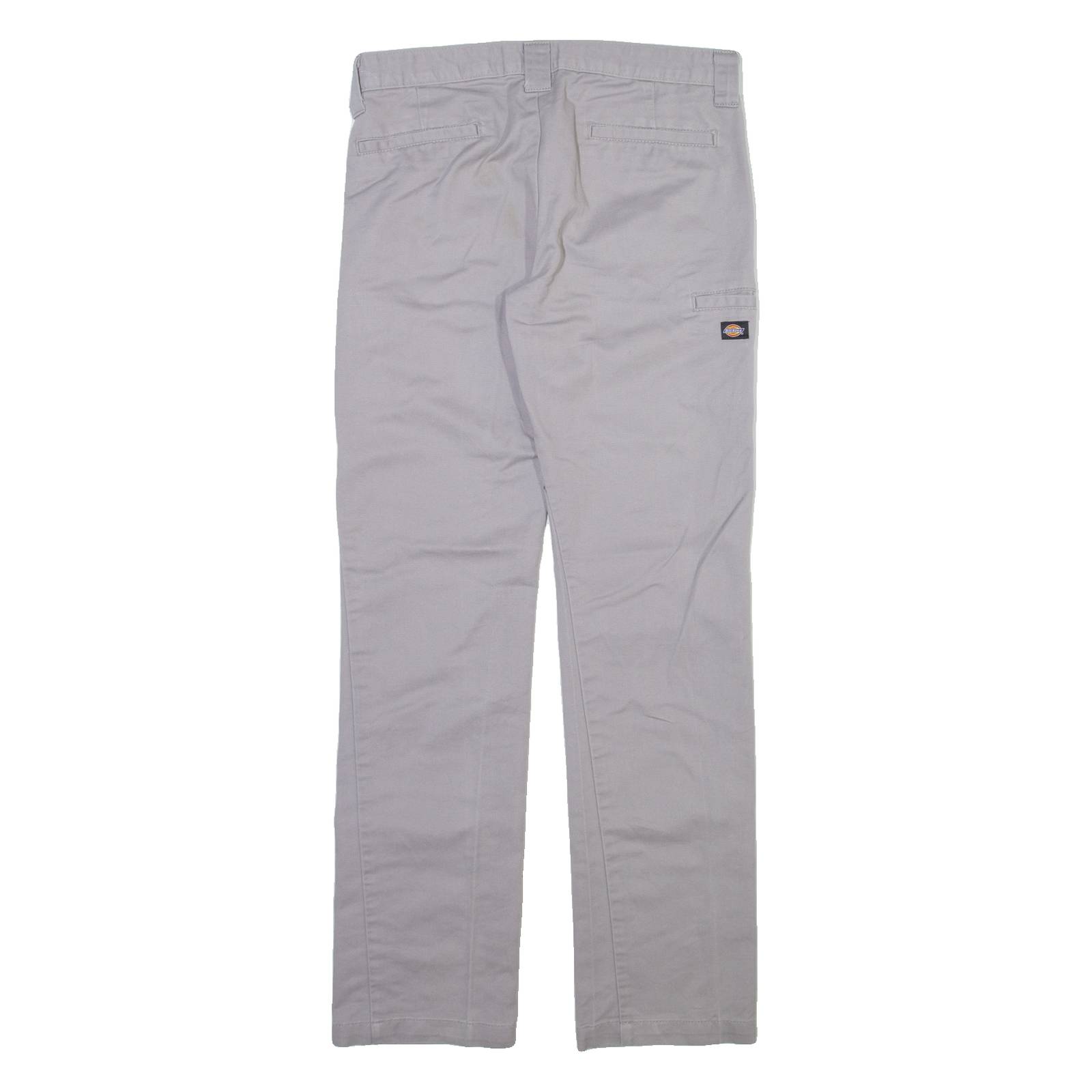 DICKIES Womens Trousers Grey Slim Straight W30 L30