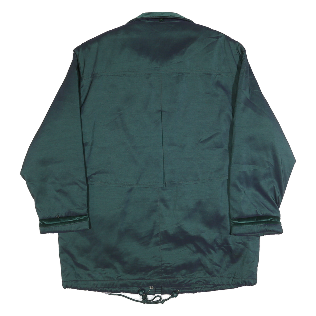 FORECASTER Womens Green Jacket M Polyester Blend Plain Zip Casual Outdoor Warm