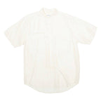 VERSION Mens Plain Shirt Beige M