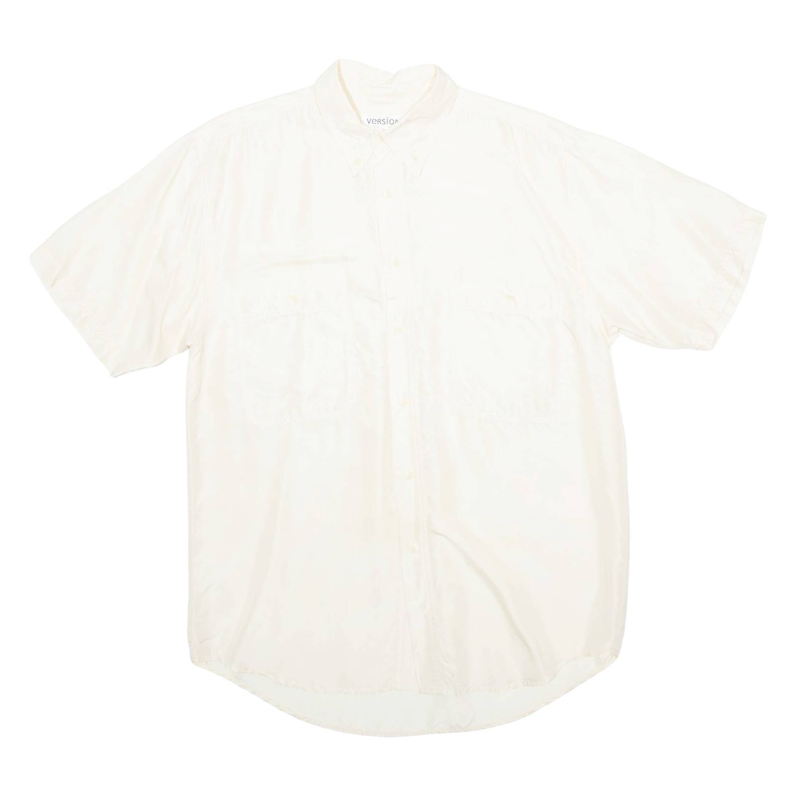 VERSION Mens Plain Shirt Beige M