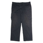 DICKIES Workwear Cargo Mens Trousers Black Regular Straight W40 L32