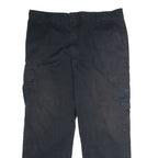 DICKIES Workwear Cargo Mens Trousers Black Regular Straight W40 L32
