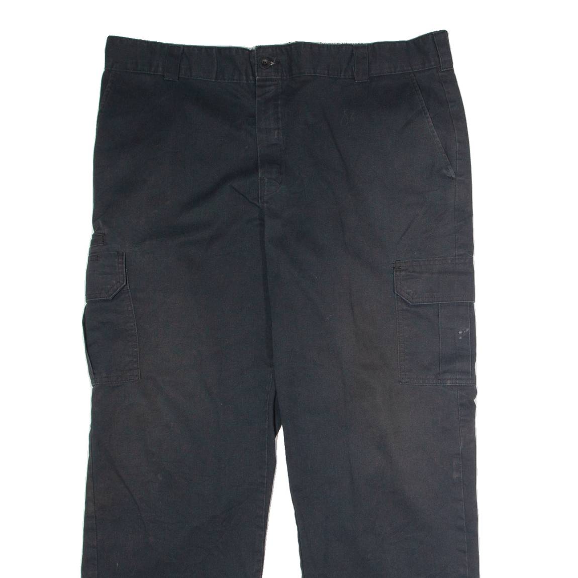 DICKIES Workwear Cargo Mens Trousers Black Regular Straight W40 L32