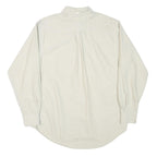 TOMMY HILFIGER Mens Beige Button Down Shirt S Cotton Casual Classic Long Sleeve