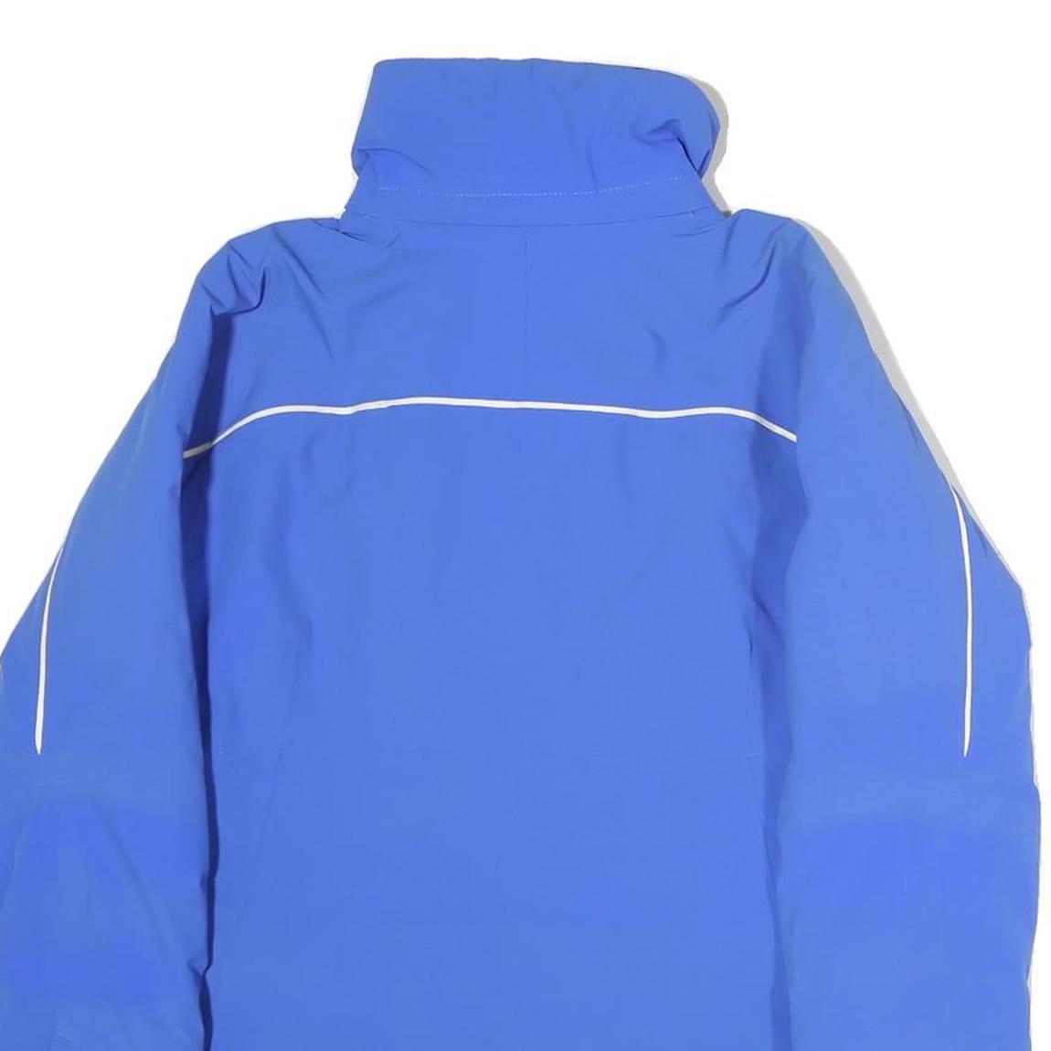 COLUMBIA Womens Blue Outdoor Jacket S Polyester Zip Plain Lightweight Sports