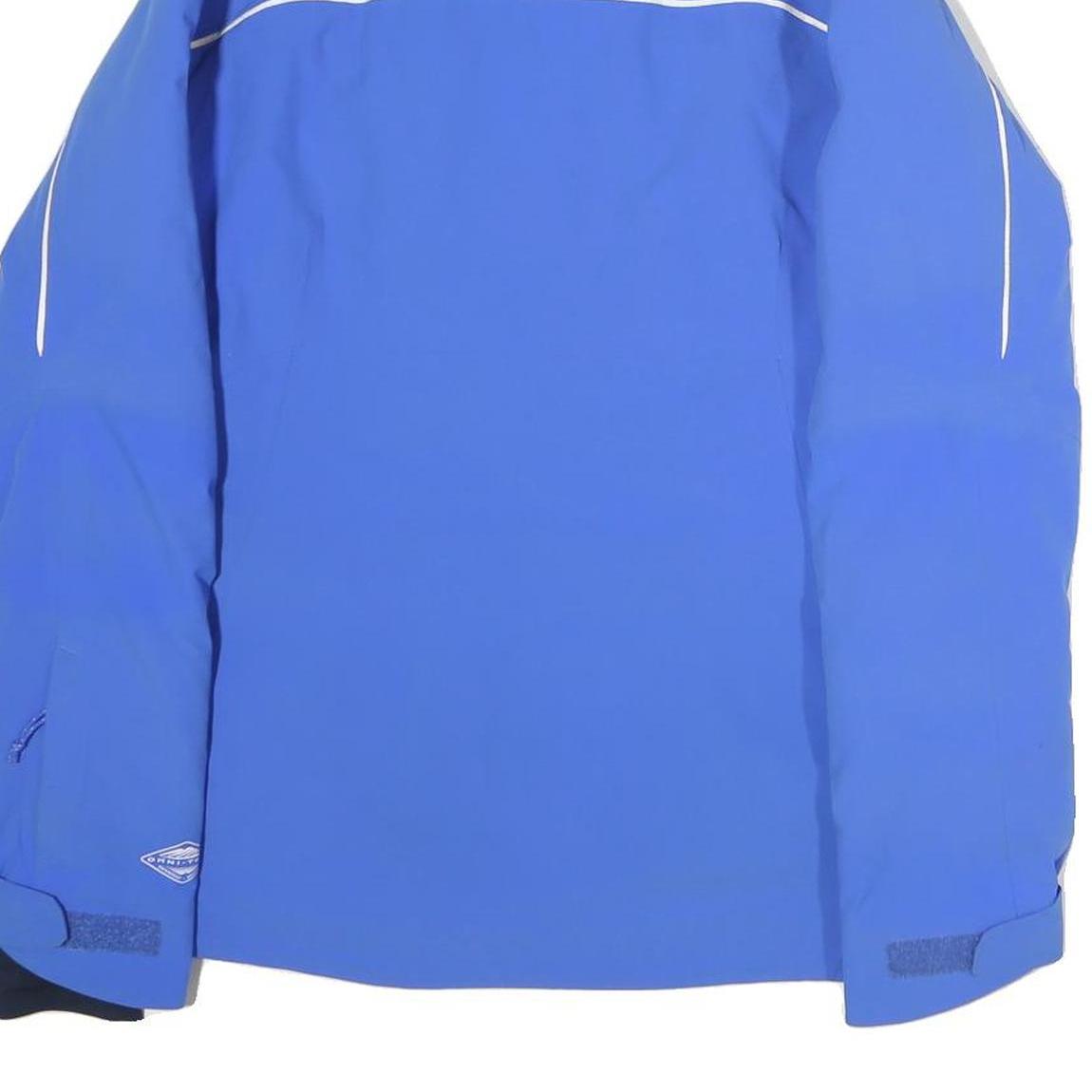COLUMBIA Womens Blue Outdoor Jacket S Polyester Zip Plain Lightweight Sports