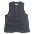 LA SHADY Mens Gilet Black S