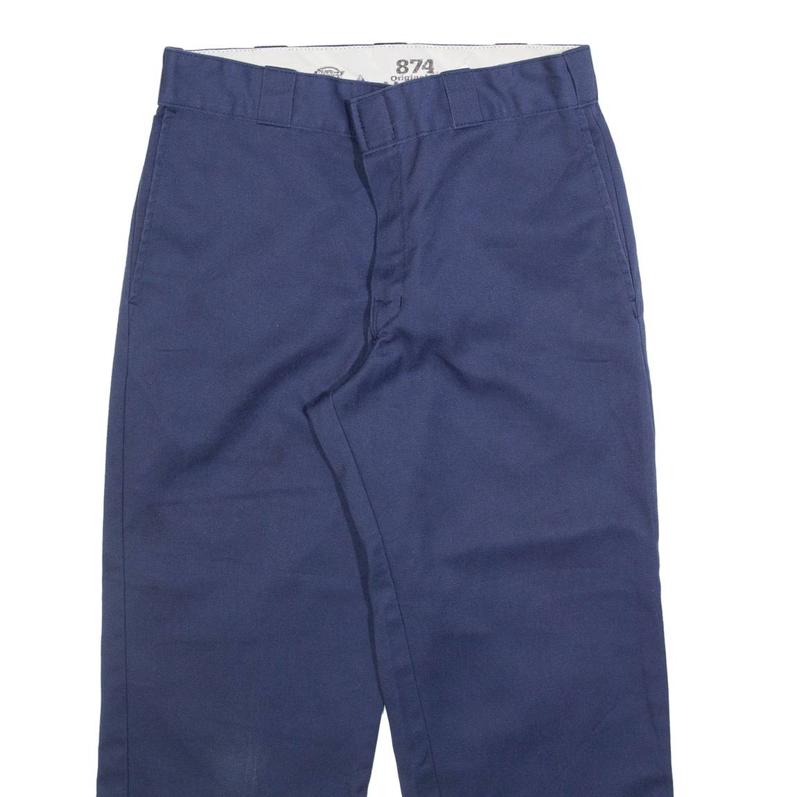DICKIES 874 Workwear Mens Trousers Blue Regular Straight W32 L25