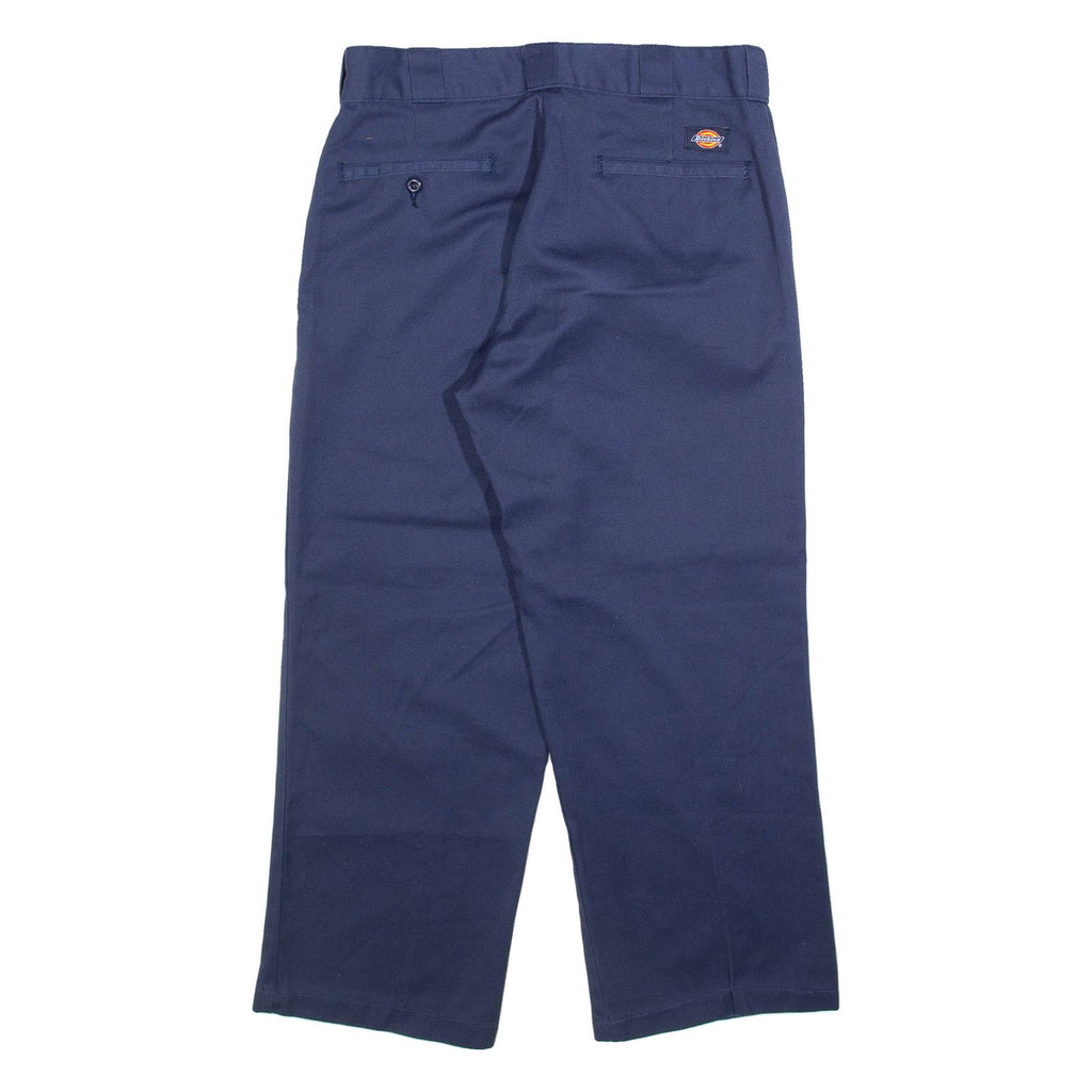 DICKIES 874 Workwear Mens Trousers Blue Regular Straight W32 L25