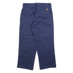 DICKIES 874 Workwear Mens Trousers Blue Regular Straight W32 L25