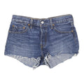 LEVI'S Womens Denim Blue Cut-Off Shorts S W27 Frayed Hem Casual