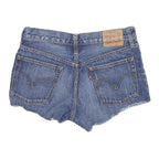 LEVI'S Womens Denim Blue Cut-Off Shorts S W27 Frayed Hem Casual