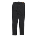 LEVI'S Womens Slim Black Jeans Denim W28 L31 Stylish Zip Cotton Blend