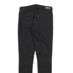 LEVI'S Womens Slim Black Jeans Denim W28 L31 Stylish Zip Cotton Blend