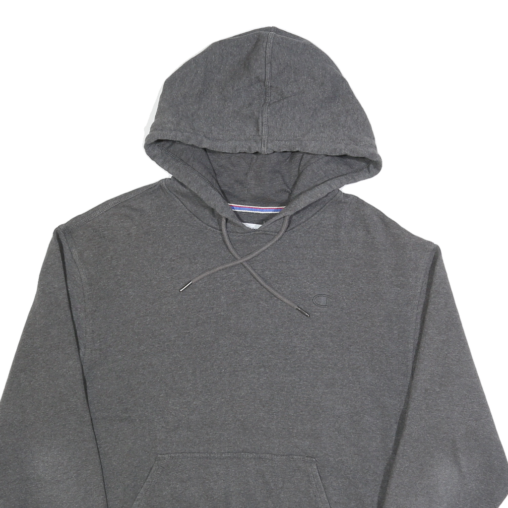CHAMPION Mens Grey Hoodie M Cotton Blend Casual Pullover Sweatshirt