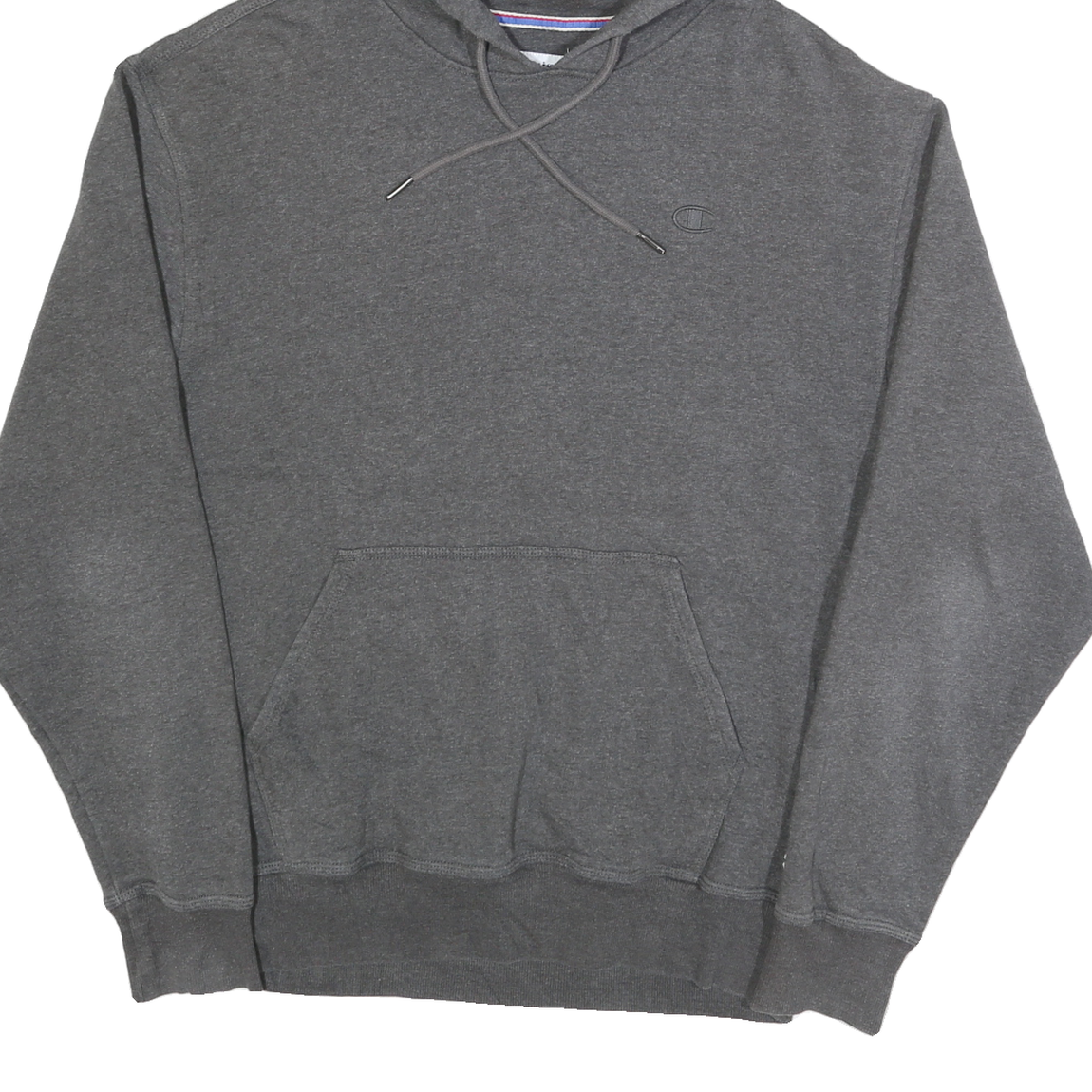 CHAMPION Mens Grey Hoodie M Cotton Blend Casual Pullover Sweatshirt