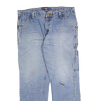 DICKIES Mens Regular Fit Blue Denim Straight Jeans W36 L28 Workwear Style