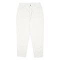 LEE Womens White Relaxed Jeans Cotton W32 L29 Classic Fit Zip Closure