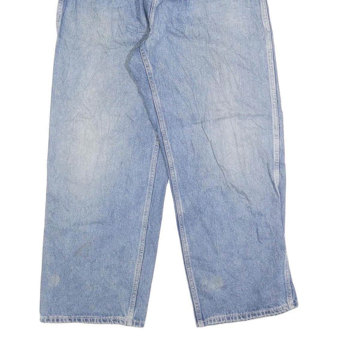 Mens Relaxed Blue Denim Cotton Blend Jeans W30 L27 Casual Zip Closure