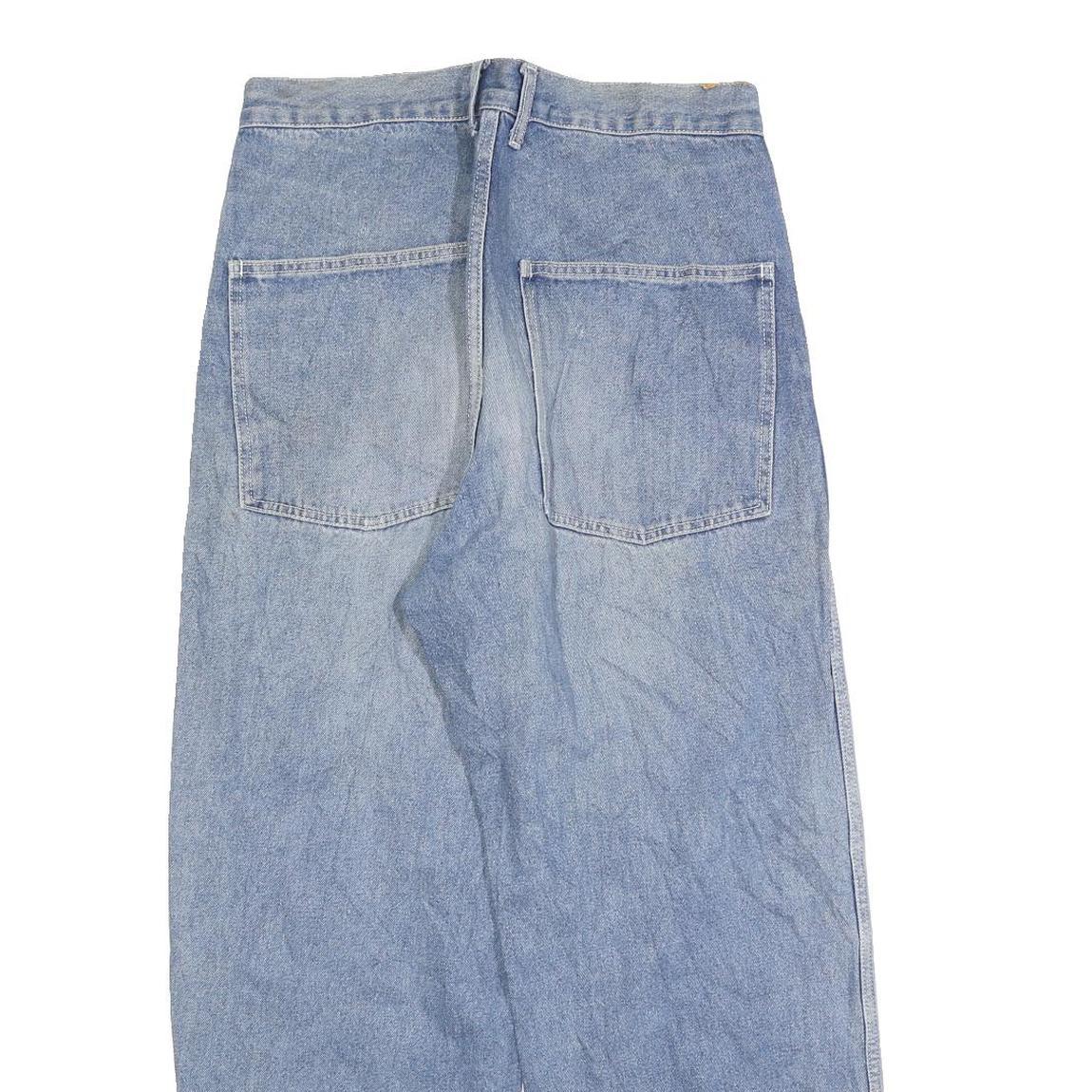 Mens Relaxed Blue Denim Cotton Blend Jeans W30 L27 Casual Zip Closure