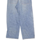 Mens Relaxed Blue Denim Cotton Blend Jeans W30 L27 Casual Zip Closure