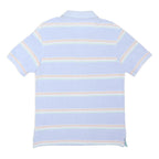 BLUE HARBOUR Mens Blue Striped Short Sleeve Polo Shirt S Cotton Casual