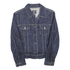 GAS Womens Blue Denim Jacket M Cotton Button Classic Casual Stylish