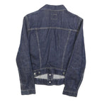 GAS Womens Blue Denim Jacket M Cotton Button Classic Casual Stylish