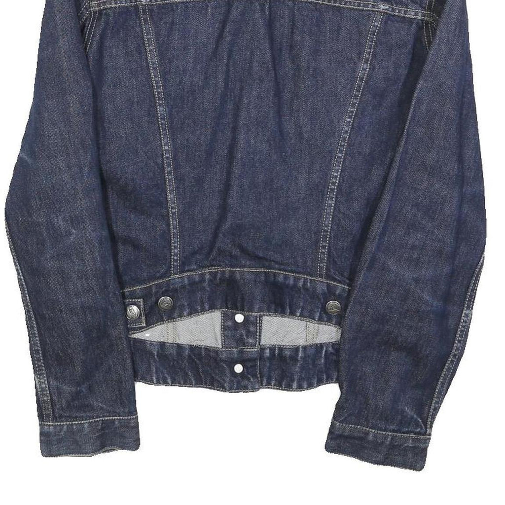 GAS Womens Blue Denim Jacket M Cotton Button Classic Casual Stylish